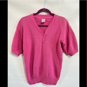 American Weekend Pink Sweater EUC no measurement looks like M. Use measurements
